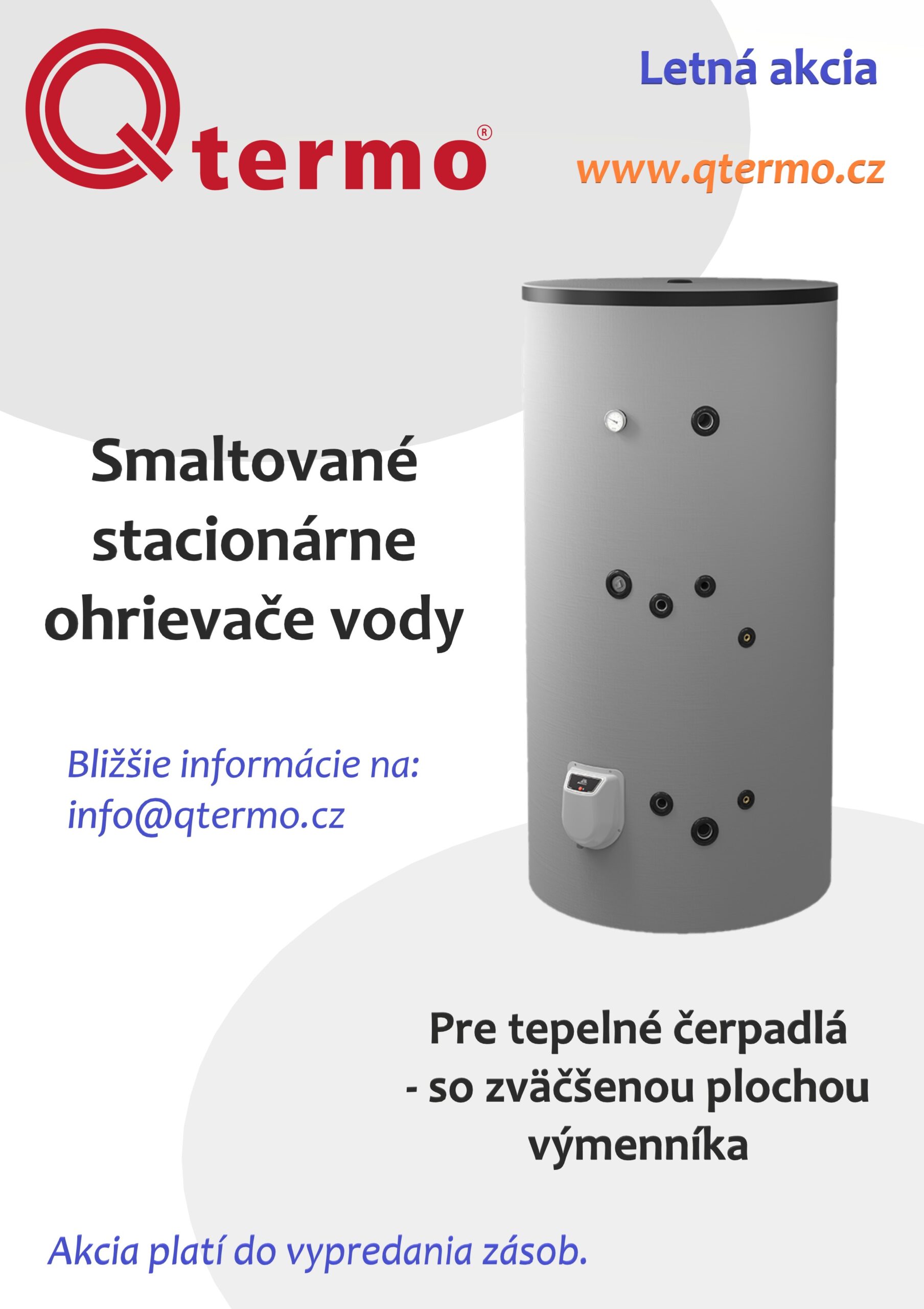 Smaltované stacionárne ohrievače vody k tepelným čerpadlám